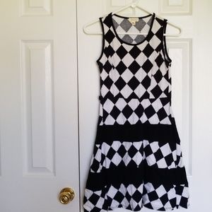 Teen Black & White Dress
